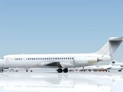 B717 Low Poly Static Mesh Low-poly 3D model