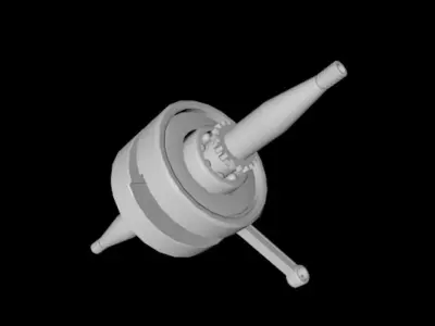 Car Crankshaft part 3D model