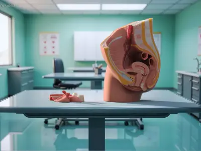 Medical Model of Female Pelvis Cross Section 3D model