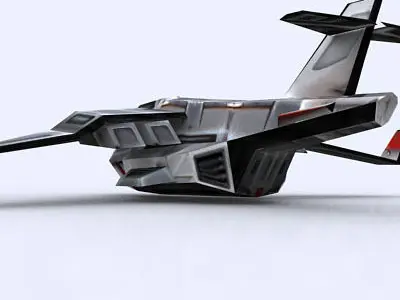 3DRT - Sci-Fi Forces - Bomber 1  Low-poly 3D model