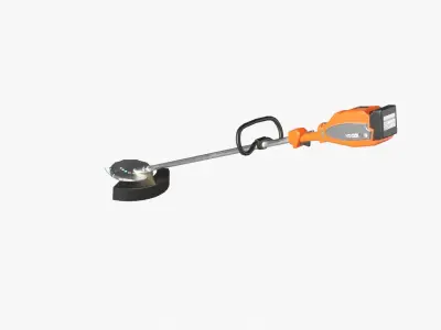 Cordless Brush Cutter Low-poly 3D model
