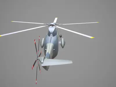 Lowpoly SH-3 Sea King Germany 3D model