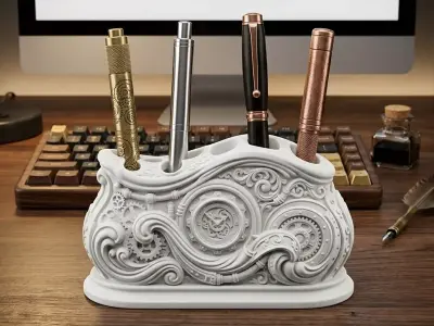 Steampunk Desk Organizer 3D print model
