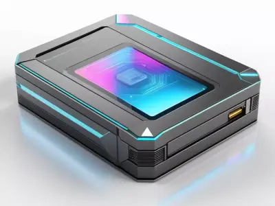 Futuristic Holographic Data Drive 3D model