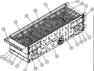 7037 HORIZANTAL SCREEN 3D model