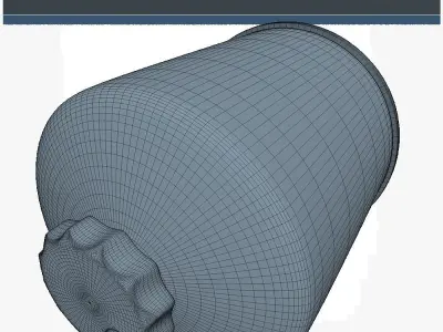 Fuel Filter Low SM Low-poly 3D model