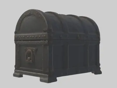 Ironchest Model Low-poly 3D model