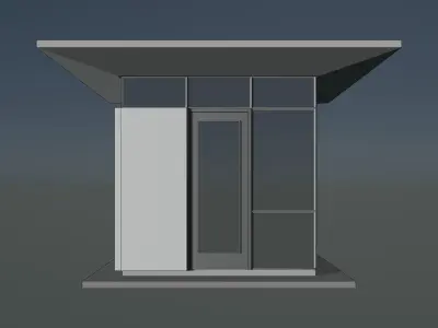 Security booth 24u05 3D model