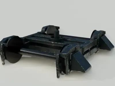 Train axis 3D model Low-poly  Low-poly 3D model
