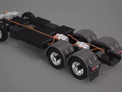 Electric Truck Chassis 3D model