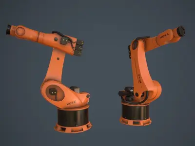 Kuka robot Low-poly 3D model