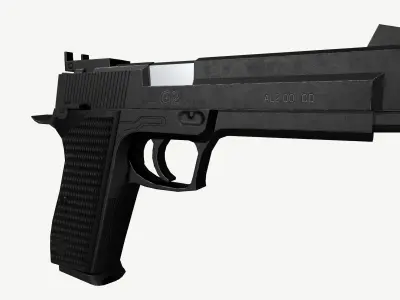 Pindad G2 Elite Low-poly 3D model