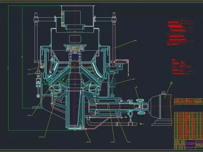 PYB-1200 CONE CRUSHER 3D model