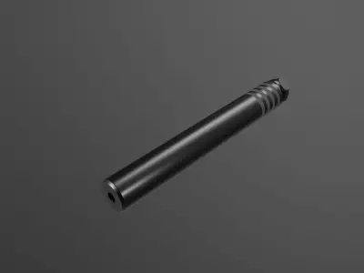 Elite Iron ALPHA Suppressor Low-poly 3D model