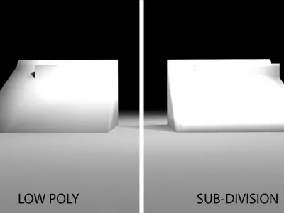 Skateboard Track - Step-down 3D model