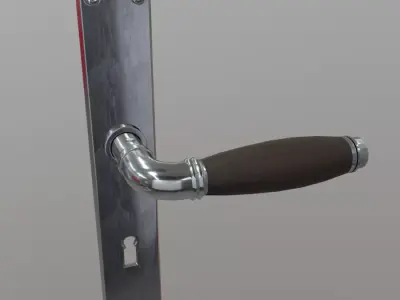 Door Handle 2 Low-poly 3D model