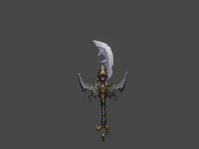 Zeloeman Sword A 23 Low-poly 3D model