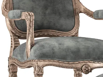 ebanista petit trianon chairs 3D model