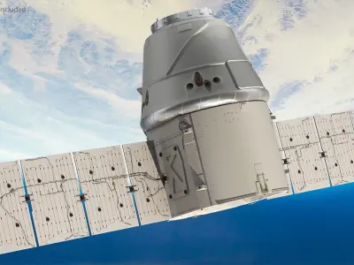 ISS Module Dragon 3D model