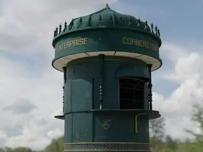 Victorian Kiosk 3D model
