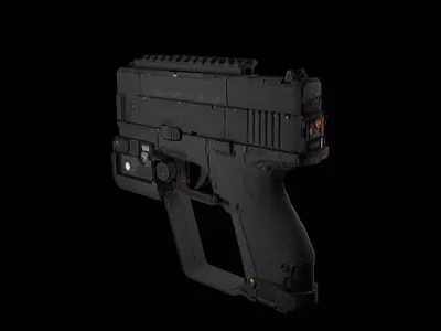 SIFI Hand-Gun Low-poly 3D model
