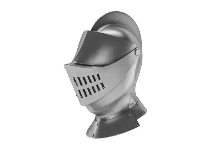 Medieval Knight Armet Helmet  3D model