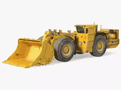 Mining Loader CAT R1600H Dirty 3D model
