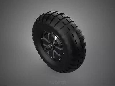 ELECTRIC HUB MOTOR WHEEL RIM BRUSHLESS DIRECT DRIVE TIRE TREAD 3D model