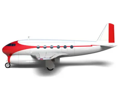 Fokker F26 3D model