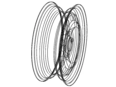 Trailer Wheel 13 inch  165R13 4 Stud x 100mm PCD 3D model