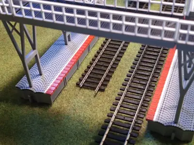 Single Edge Platform Overpass 1-87 FDM color 3D print model