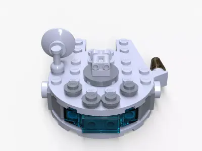 Lego Millennium Falcon Low-poly 3D model