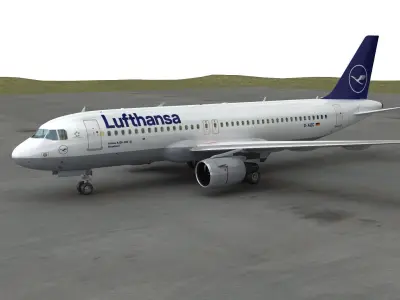 Airbus A320-200 3D model purchase