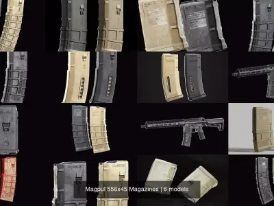 Magpul 556x45 Magazines 3D Model Pack