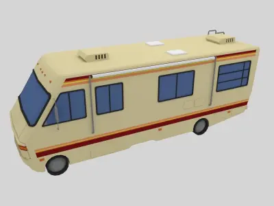 RV - Low Poly breaking bad Low-poly 3D model