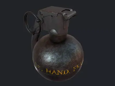 Grenade M-67 Low-poly 3D model