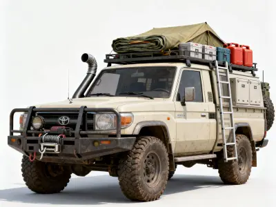 Expedition Overland SUV 3D Model Low-poly 3D model