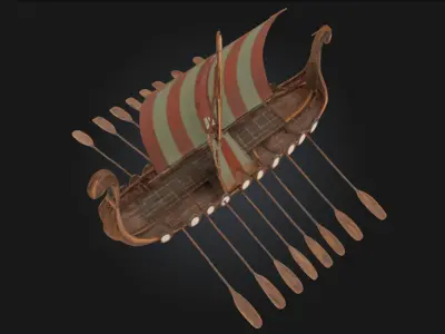 Viking Longship  The Icon of Norse Exploration and Conquest Free 3D model