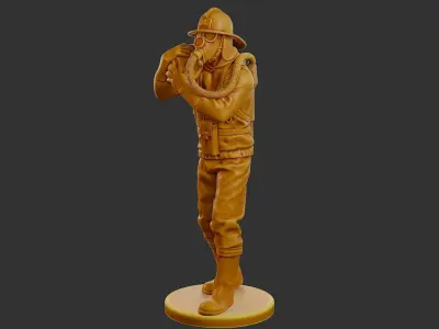 Czechoslovakian firefighter 90s 006 3D print model