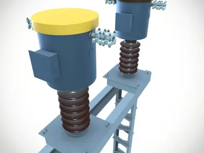 Electric Station Setup 2 3D model