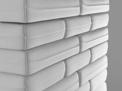 Pallet with 25kg Bags  3D model