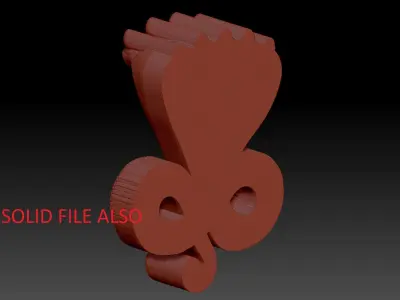 FIVE HEAD SNAKE 3D print model