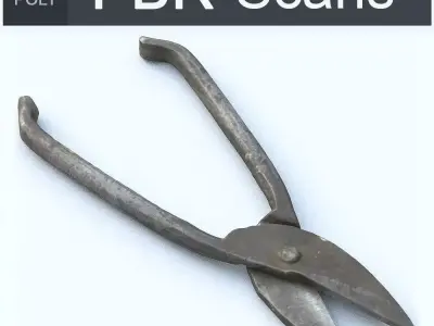 Wire Cutters High Poly 3D model