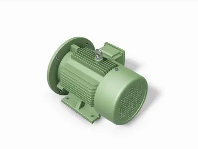 100L B35 Left IEC electric motor - 3D CAD model 3D model