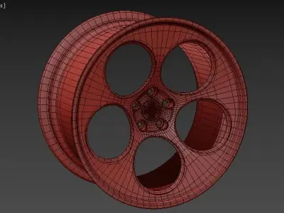 Vossen LC 103 wheel 3D model