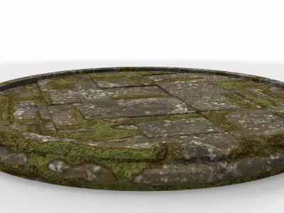 pedestal medieval 04  3D model