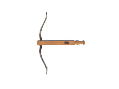 Roman composite crossbow Arcuballista Low-poly 3D model