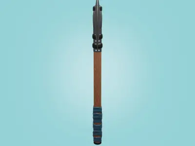 Ax Realistic Low Poly Game Ready viking axe Free low-poly 3D model