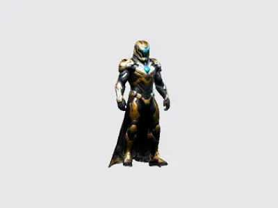 Cyber Sentinel - Futuristic Warrior 3D Model 3D model buy