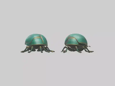 Scarabs Model Low-poly 3D model